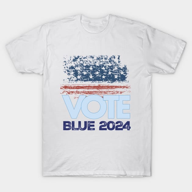Vote Blue 2024 T-Shirt by Stonework Design Studio